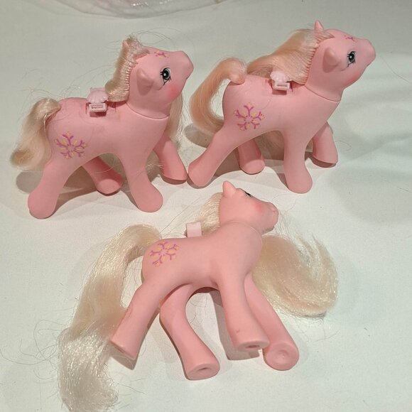 Qty 3 Honeysuckle flutter my little pony vintage toy horse pony G1 mlp - Picture 8 of 9